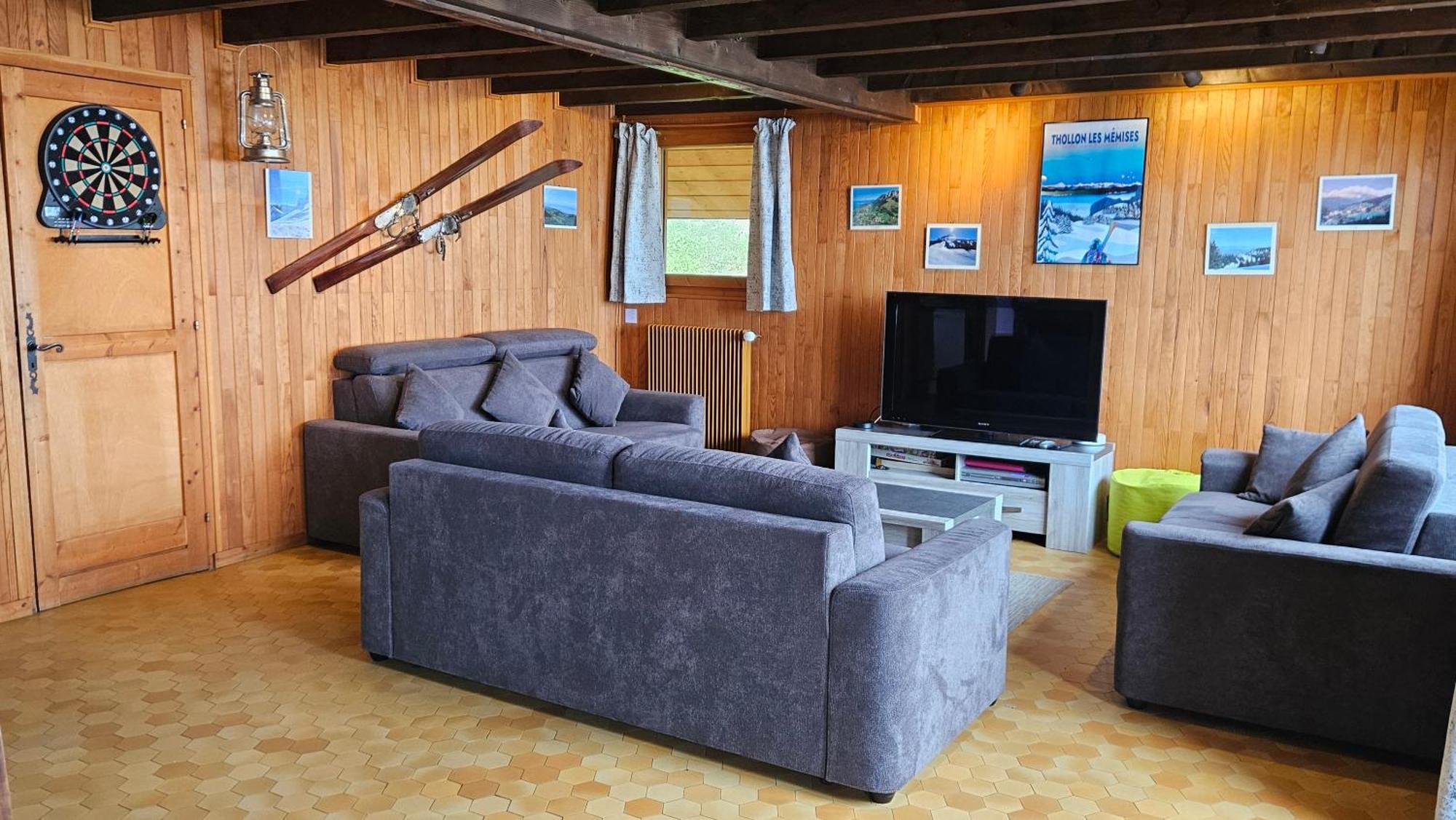 Chalet Les Alpages Vue Panoramique Sur Le Lac Leman Thollon-les-Memises エクステリア 写真